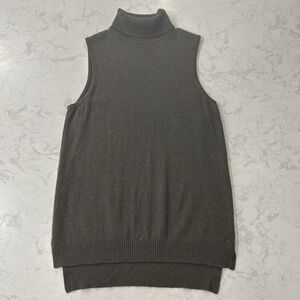Cashmere Charter Club 100%‎ Cashmere Sleeveless Turtleneck Women’s M Lagenlook